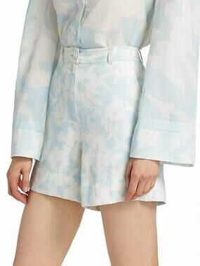 Derek Lam Crosby Anora Dress Shorts in Blue White floral Print MSRP $350 size 2